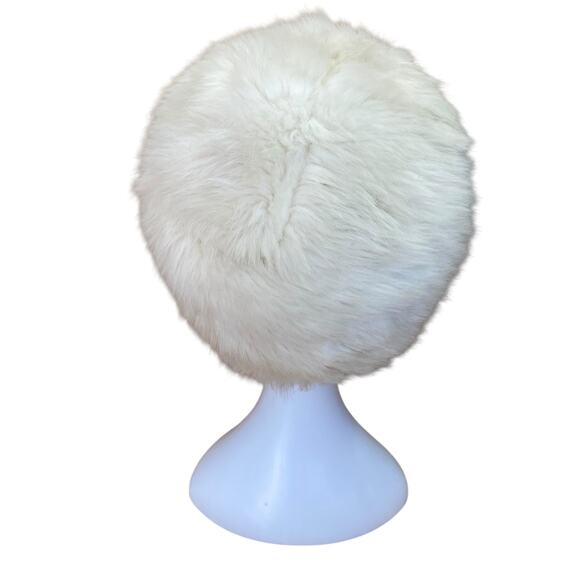 70s Vintage Betmar New York White Faux Fur Cossack Hat – Size Large - Picture 3 of 7